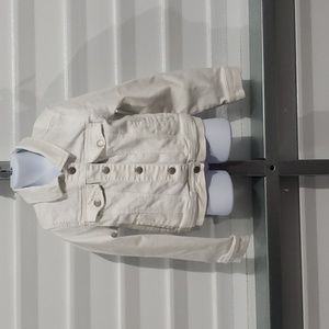 White jean jacket‎ from Cat and jack size Medium (7/8)